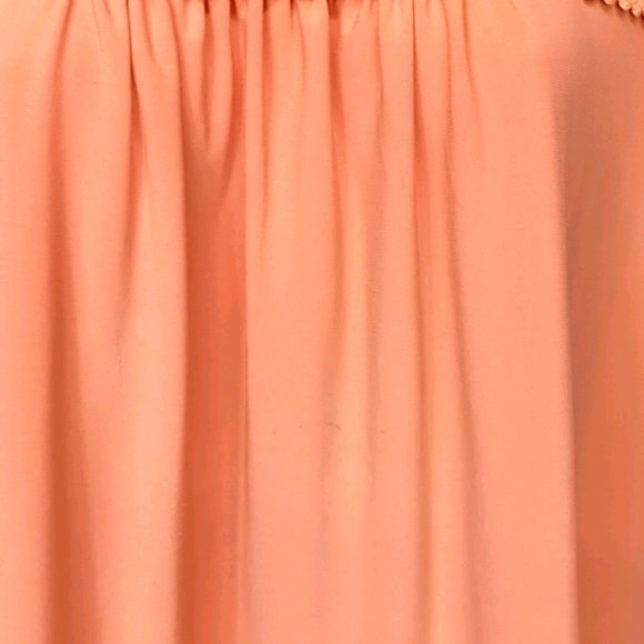 Luxology Peach & Lace Top Medium Blouse - Picture 4 of 9